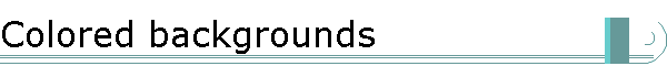 Colored backgrounds